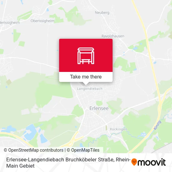 Карта Erlensee-Langendiebach Bruchköbeler Straße