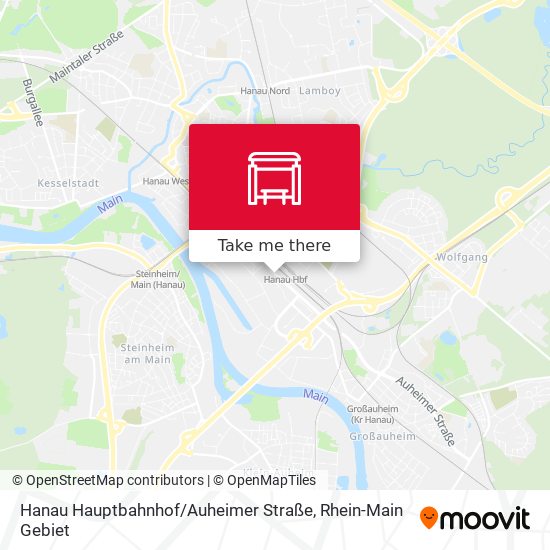 Hanau Hauptbahnhof / Auheimer Straße map