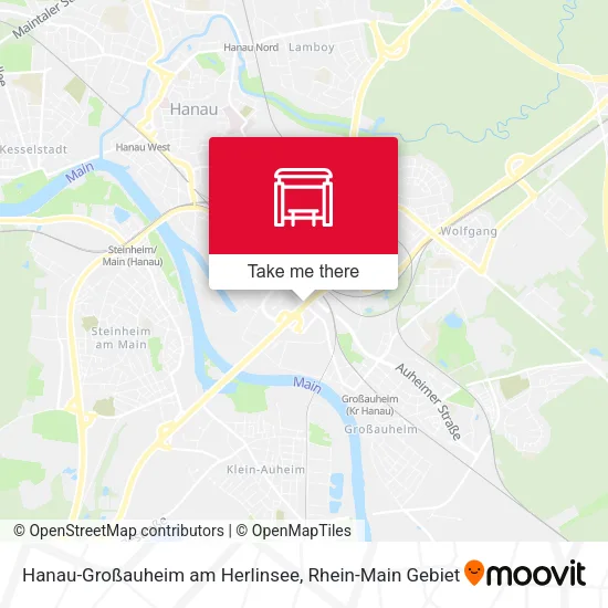 Карта Hanau-Großauheim am Herlinsee