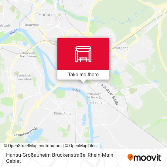 Карта Hanau-Großauheim Brückenstraße