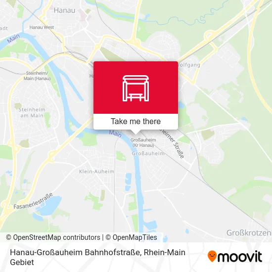 Карта Hanau-Großauheim Bahnhofstraße