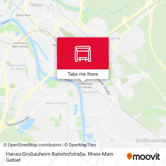 Карта Hanau-Großauheim Bahnhofstraße