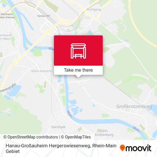 Hanau-Großauheim Hergerswiesenweg map