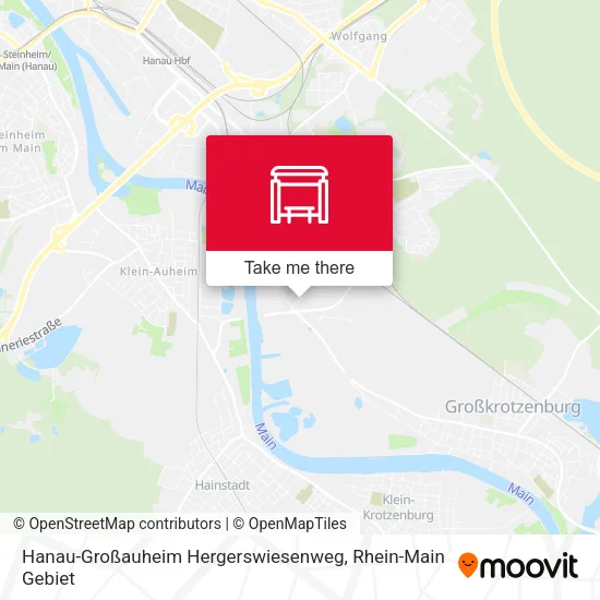 Hanau-Großauheim Hergerswiesenweg map