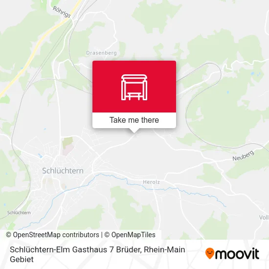 Карта Schlüchtern-Elm Gasthaus 7 Brüder