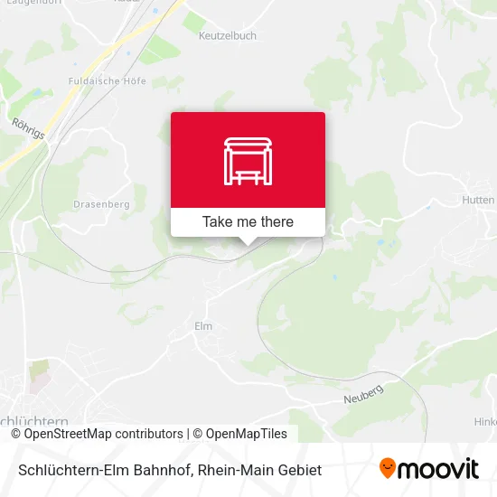 Карта Schlüchtern-Elm Bahnhof