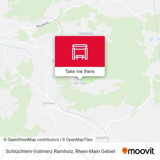 Карта Schlüchtern-Vollmerz Ramholz