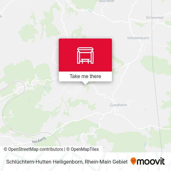 Schlüchtern-Hutten Heiligenborn map