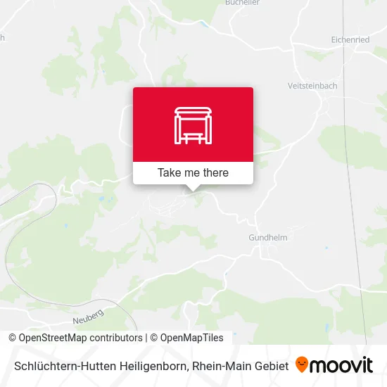 Карта Schlüchtern-Hutten Heiligenborn