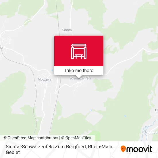 Карта Sinntal-Schwarzenfels Zum Bergfried