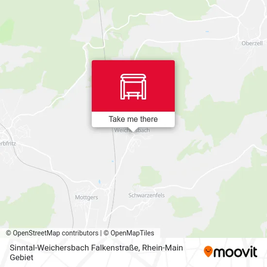Карта Sinntal-Weichersbach Falkenstraße