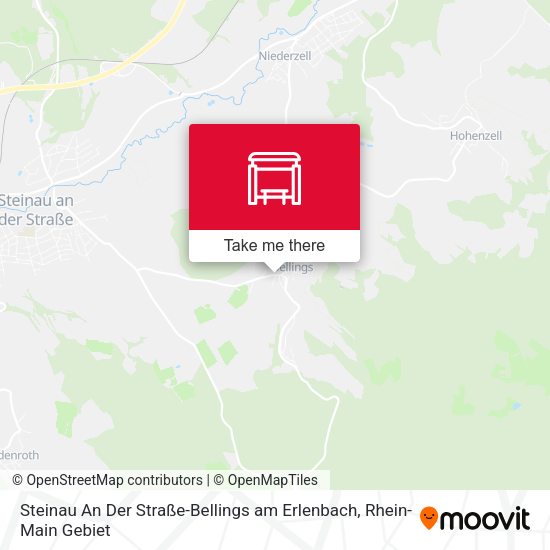 Карта Steinau An Der Straße-Bellings am Erlenbach