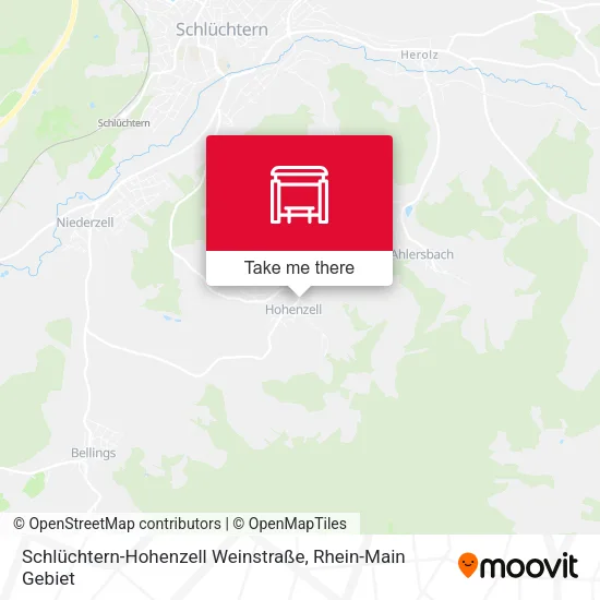 Карта Schlüchtern-Hohenzell Weinstraße