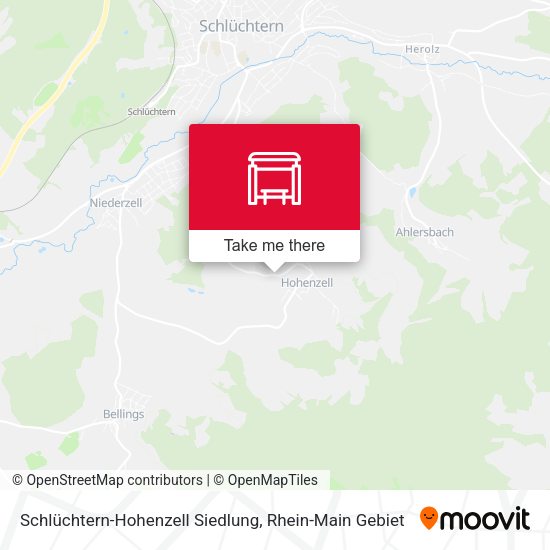 Карта Schlüchtern-Hohenzell Siedlung