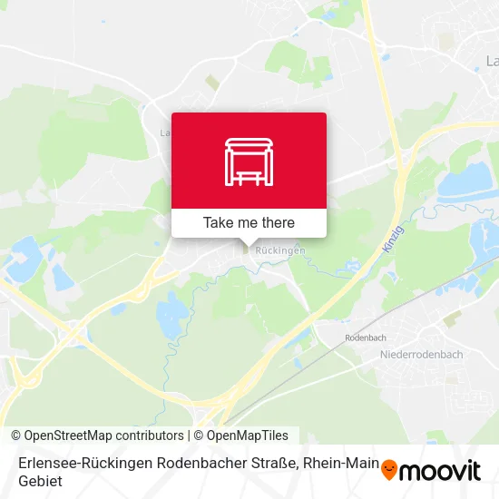 Карта Erlensee-Rückingen Rodenbacher Straße