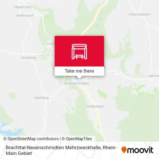 Карта Brachttal-Neuenschmidten Mehrzweckhalle