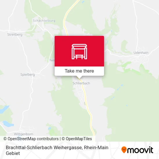 Карта Brachttal-Schlierbach Weihergasse