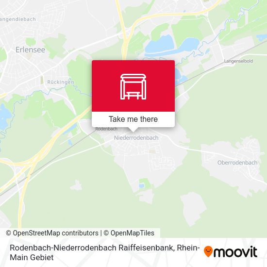 Rodenbach-Niederrodenbach Raiffeisenbank map