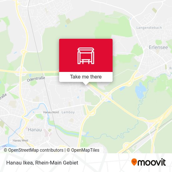 Hanau Ikea map