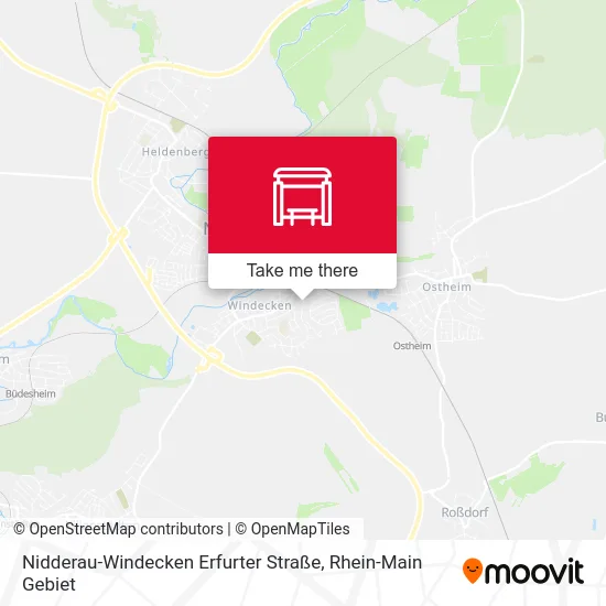 Карта Nidderau-Windecken Erfurter Straße