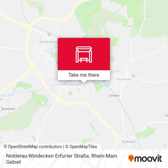 Карта Nidderau-Windecken Erfurter Straße