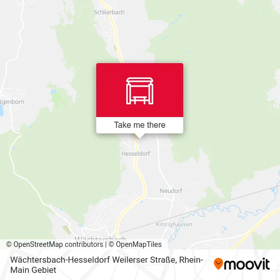 Карта Wächtersbach-Hesseldorf Weilerser Straße