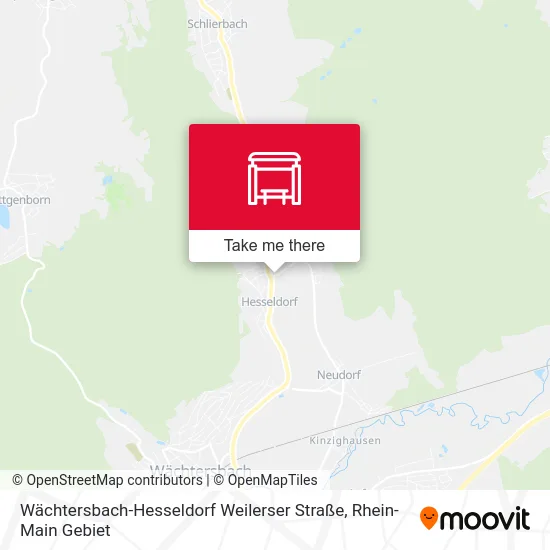Карта Wächtersbach-Hesseldorf Weilerser Straße