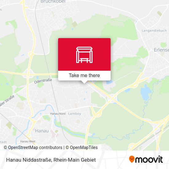 Hanau Niddastraße map