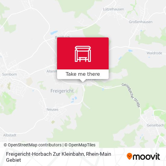 Карта Freigericht-Horbach Zur Kleinbahn