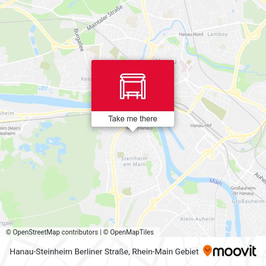 Hanau-Steinheim Berliner Straße map