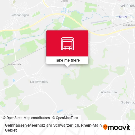 Карта Gelnhausen-Meerholz am Schwarzerlich