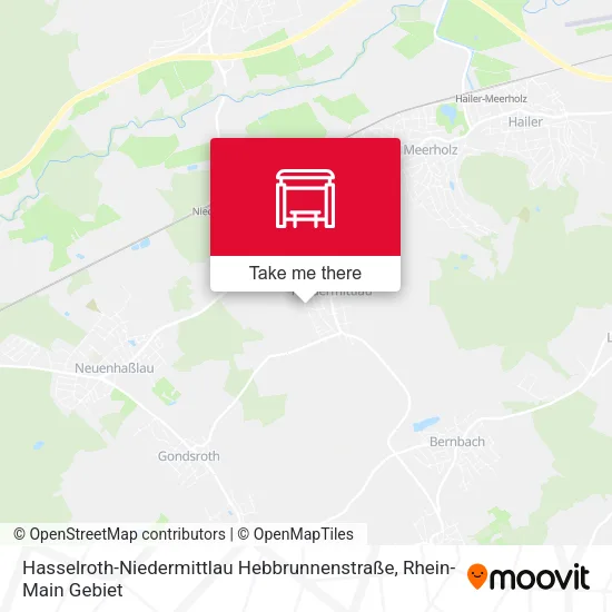 Карта Hasselroth-Niedermittlau Hebbrunnenstraße