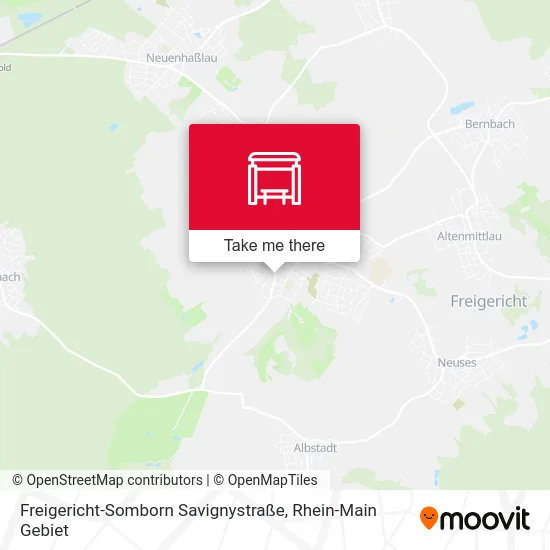 Карта Freigericht-Somborn Savignystraße
