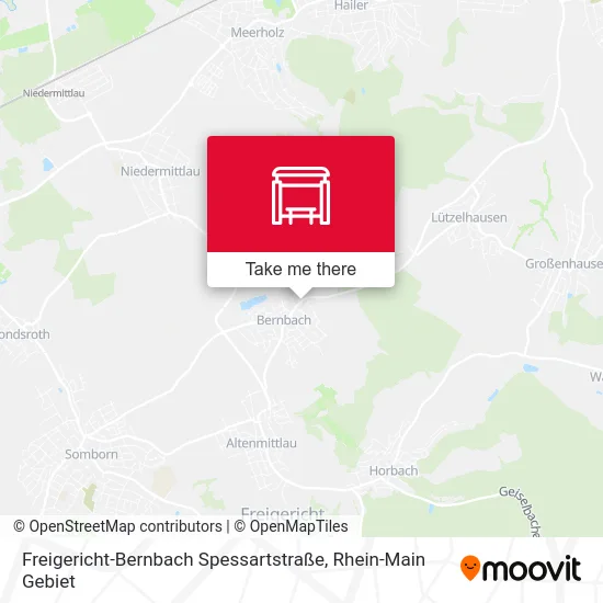 Карта Freigericht-Bernbach Spessartstraße