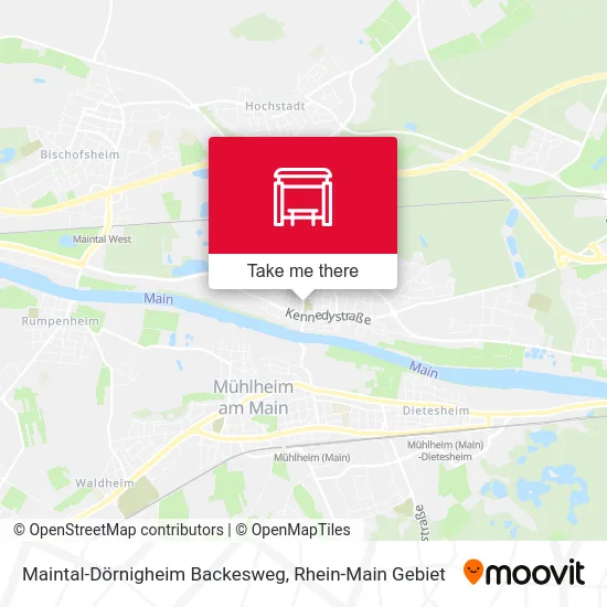 Карта Maintal-Dörnigheim Backesweg