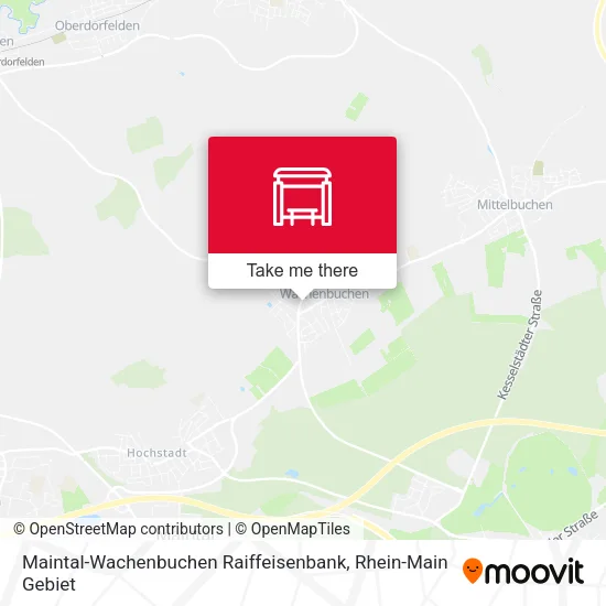 Карта Maintal-Wachenbuchen Raiffeisenbank