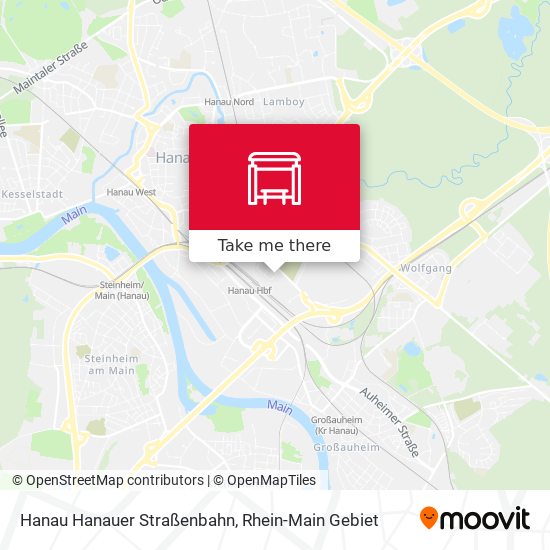 Hanau Hanauer Straßenbahn map