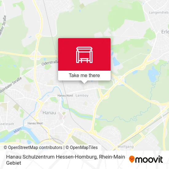 Карта Hanau Schulzentrum Hessen-Homburg