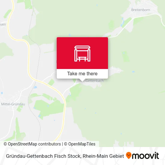 Карта Gründau-Gettenbach Fisch Stock