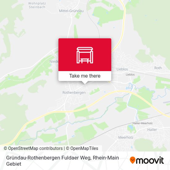 Gründau-Rothenbergen Fuldaer Weg map