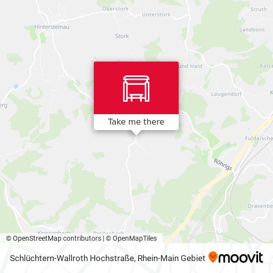Schlüchtern-Wallroth Hochstraße map