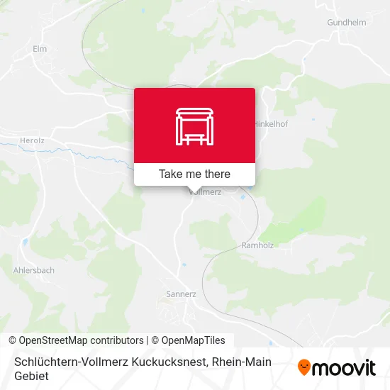 Карта Schlüchtern-Vollmerz Kuckucksnest