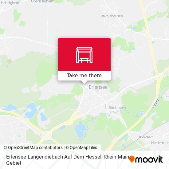 Карта Erlensee-Langendiebach Auf Dem Hessel