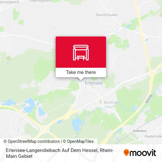 Карта Erlensee-Langendiebach Auf Dem Hessel