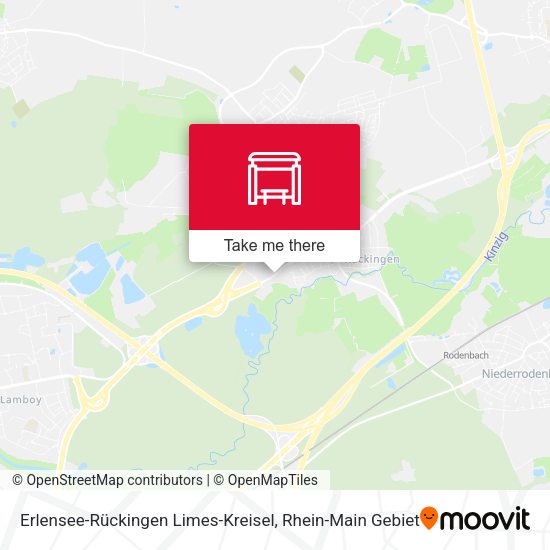Erlensee-Rückingen Limes-Kreisel map