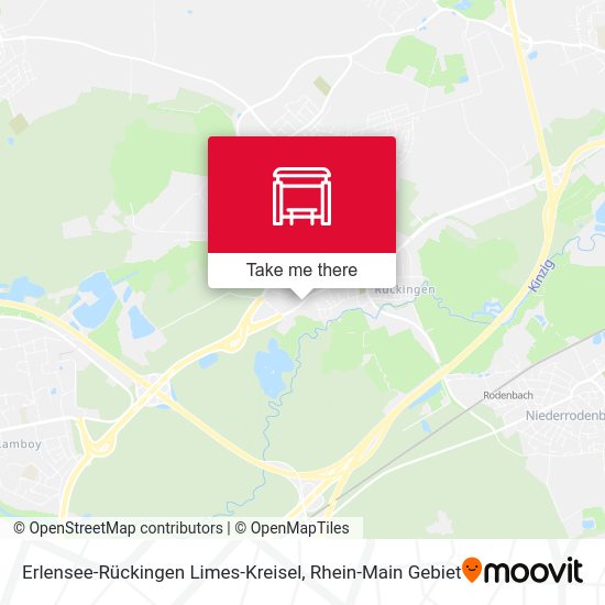 Карта Erlensee-Rückingen Limes-Kreisel