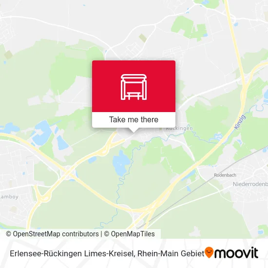 Карта Erlensee-Rückingen Limes-Kreisel