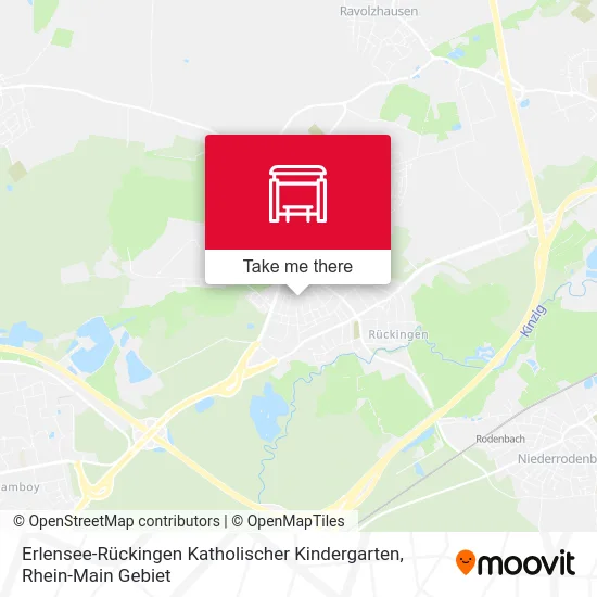 Карта Erlensee-Rückingen Katholischer Kindergarten