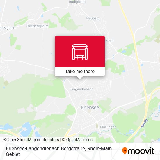 Карта Erlensee-Langendiebach Bergstraße