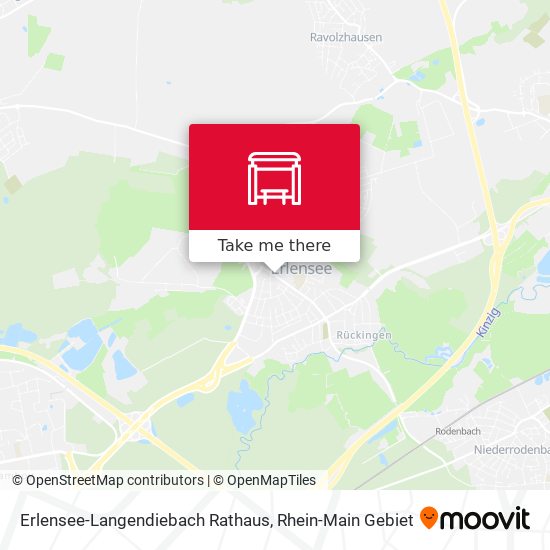 Erlensee-Langendiebach Rathaus map